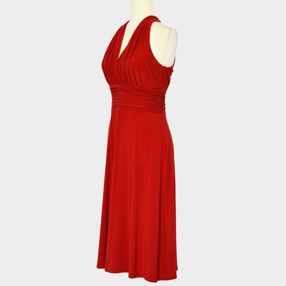 EVAN PICONE Women's Red Halter Dress Size 4 - Picture 2 of 6